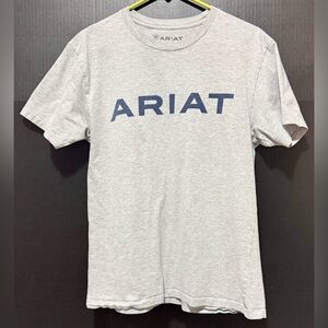 🪩Ariat Grey Heather Short Sleeve Crew Neck T-shirt